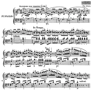 The Waltz 12 x 12 stamp | music notes