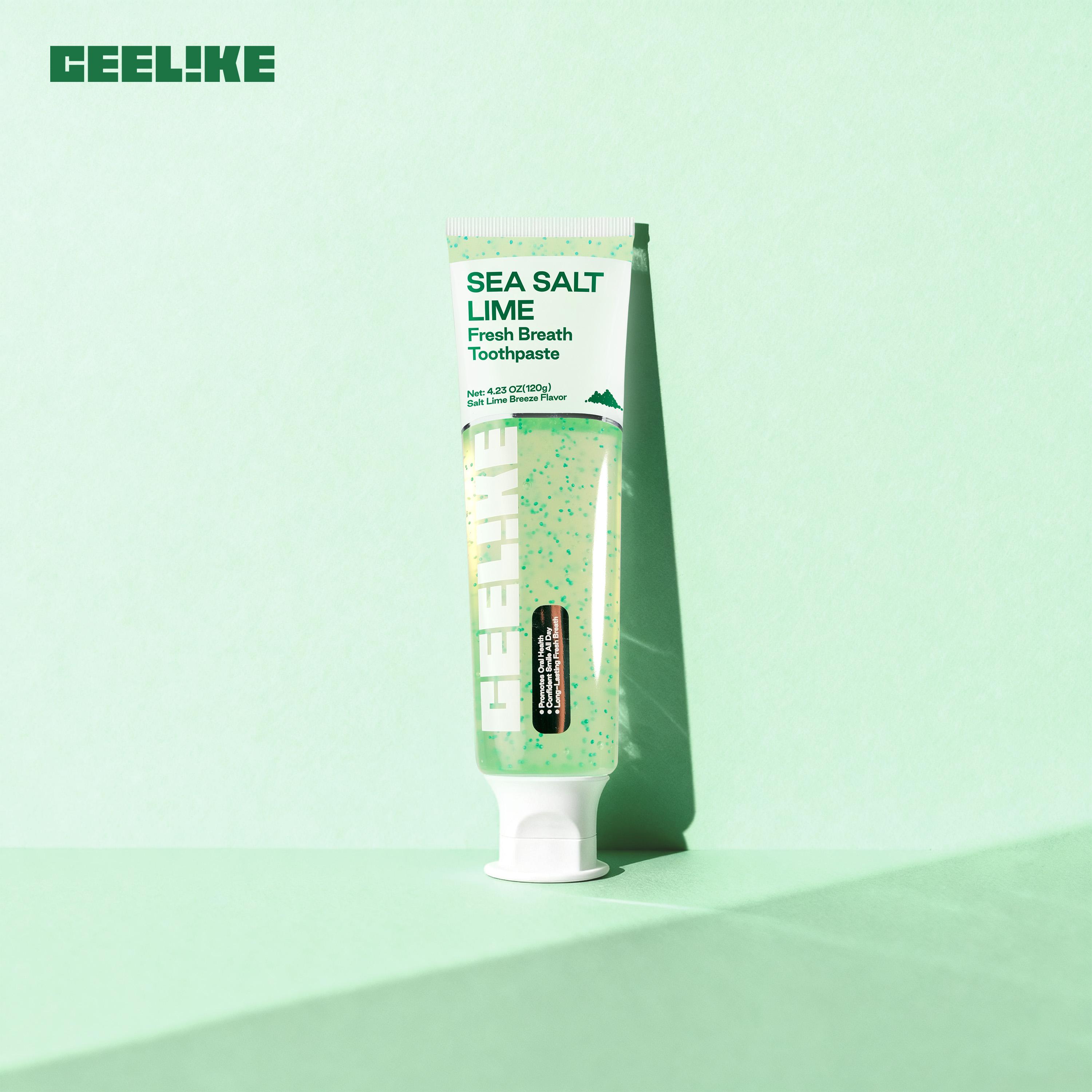 CEELIKE SEA SALT & LIME Fresh Breath Toothpaste | Deeply Cleans Teeth, Provides Long-Lasting Freshness, Gently Cares for Oral Health