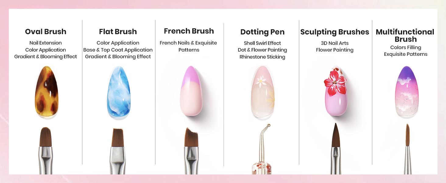 Beetles 31pcs Nail Art Brushes, Nail Dotting Tools, Nail Drawing Pens, Nail Dust Brush, Striping Nail Art Liner Brushes, Nail Art Pens with Nail Brush Holder All in One for Starter Nail Art Design Manicure Cutics   Easter'sGift