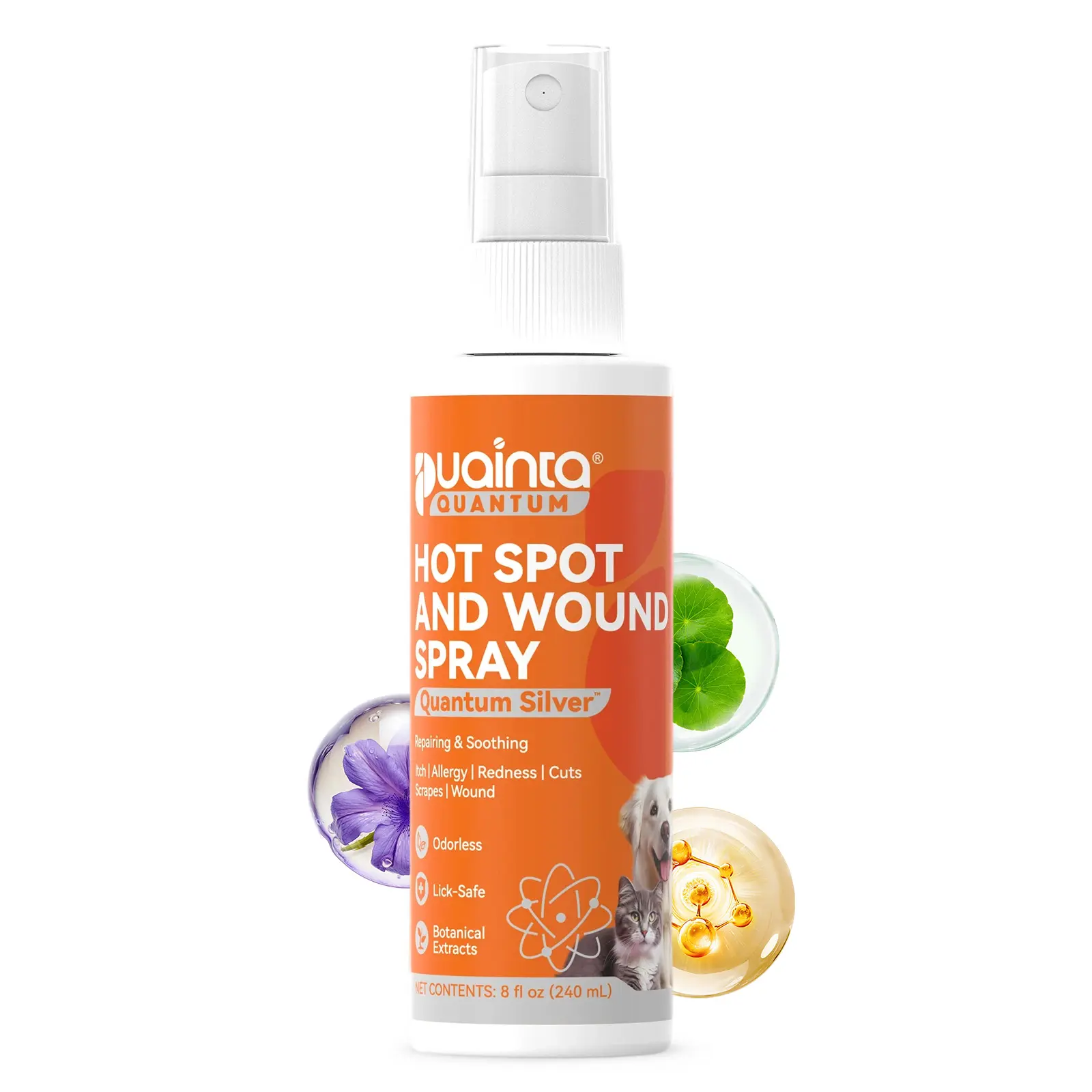 Itch Relief Spray –PUAINTA Vet Recommended Skin Soothing Quantum Silver Spray for Dogs & Cats, Helps Reduce Scratching & Hot Spot Discomfort, Gentle Daily Care, Natural Formula & Safe to Lick #outdoorfun #Summervibes #petlovers