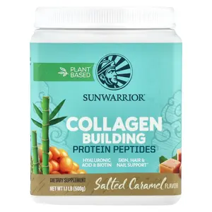 Sunwarrior Collagen Building Protein Peptides, Salted Caramel, 1.1 lb (500 g)