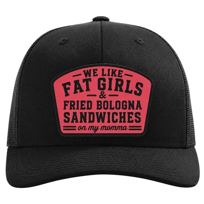 Fried Bologna sandwiches Richardson SnapBack and YP flexfit fitted hats,