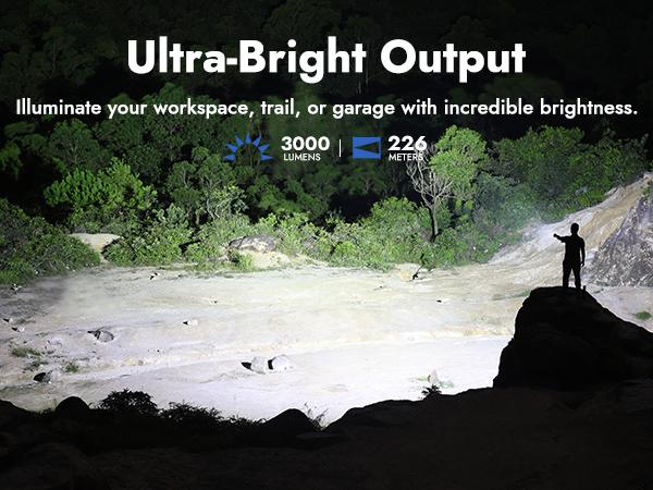 WUBEN L3 3000 High Lumens Rechargeable Outdoor Flashlight – USB-C Fast Charging , IP68 Waterproof, 7 Modes (Strobe/SOS) – EDC Flashlight for Camping, Emergency,  Home, TiktokShopBlackFriday