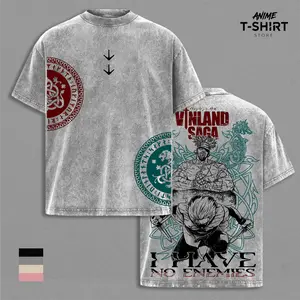 Vinland Saga T-Shirt, I Have No Enemies Graphic Tee, Vintage Washed Cotton Shirt, Unisex Thorfinn Design, Limited Edition Norse Mythology Print