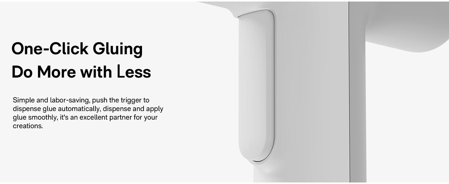 HOTO Electric Hot Glue Gun - 30s Preheat, Wireless/Wired Dual Mode, Anti-Drip for Home & Craft Projects Cordless