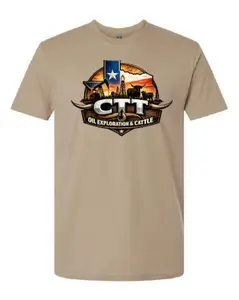 CTT Oil Exploration & Cattle Graphic T-shirt, Landman Tee, Tommy Norris, The Patch Cafe Shirt, Unisex Shirt 100% Cotton Tee