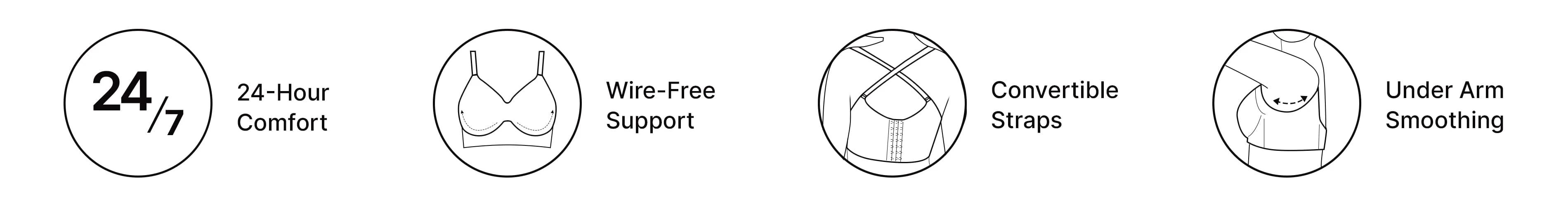 Shapellx ZeroFeel Wireless Bra – Wide Band & Cross-Back Support Sales