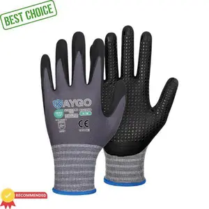 [Last Chance Deal] 12 Pairs KAYGO KG11PB PU-Coated Safety Work Gloves - CE EN388 Certified, Work Gloves Grip, DIY Projects, Ceiling Grip Design, Polyurethane Coated, Warehouse Workers