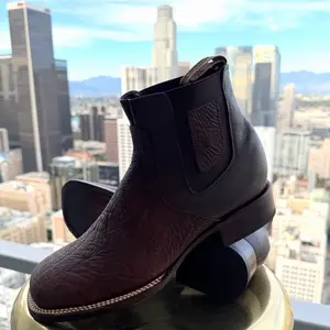 LEATHER BOTIN RODEO - WHITE DIAMONS (SIZE DOWN)