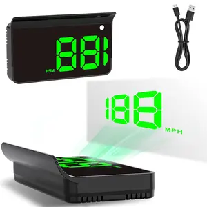 Car GPS Head Up Display HUD - Digital Speedometer , USB Plug & Play, Automatic Brightness & Large Font Display