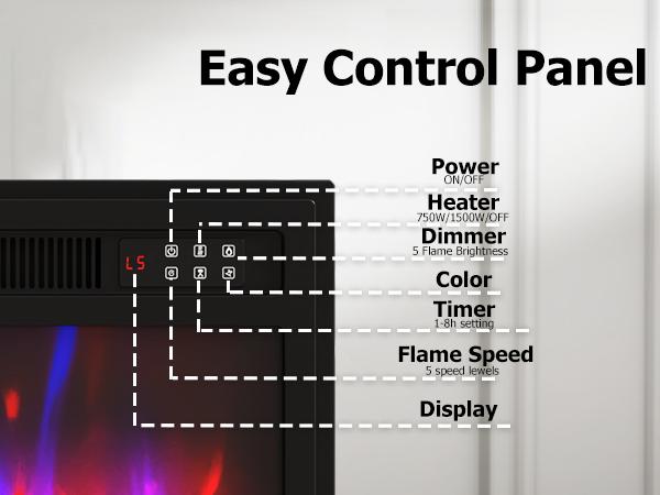 【2 Packages Shipping】PUKAMI Fireplace TV Stand for TVs Up to 80" TV with 36" Electric Fireplace,Entertainment Center with Fireplace,TV Stand with Fireplace LED Light,Entertainment Stand,70inch