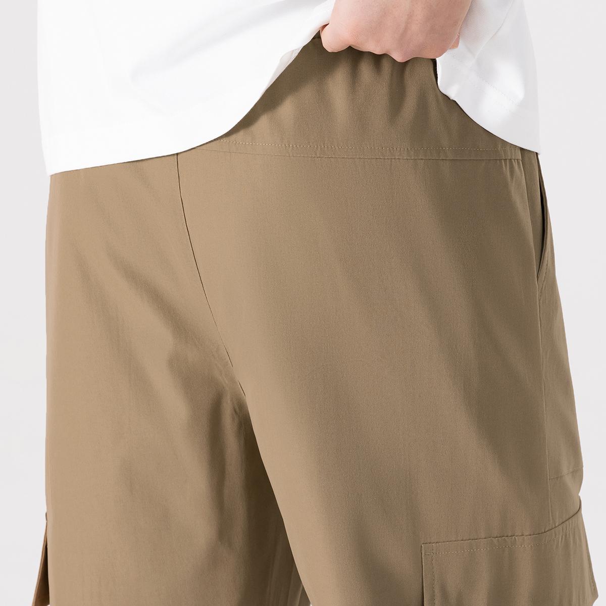 Work pants - Men's summer lightweight loose-fitting sports men's long pants with multiple pockets for casual wear