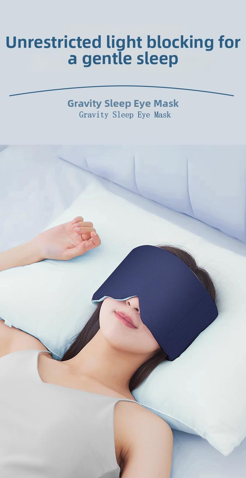 Sleep Mask Dual Fabric Fleece & Ice Silk Strap-free Velcro Design Easter gifts The Weighted Blanket For Your Eyes Side-Sleeping Friendly for Men & Women Lash Extension Friendly Valentines Day Women's day Gifts Exchange Party