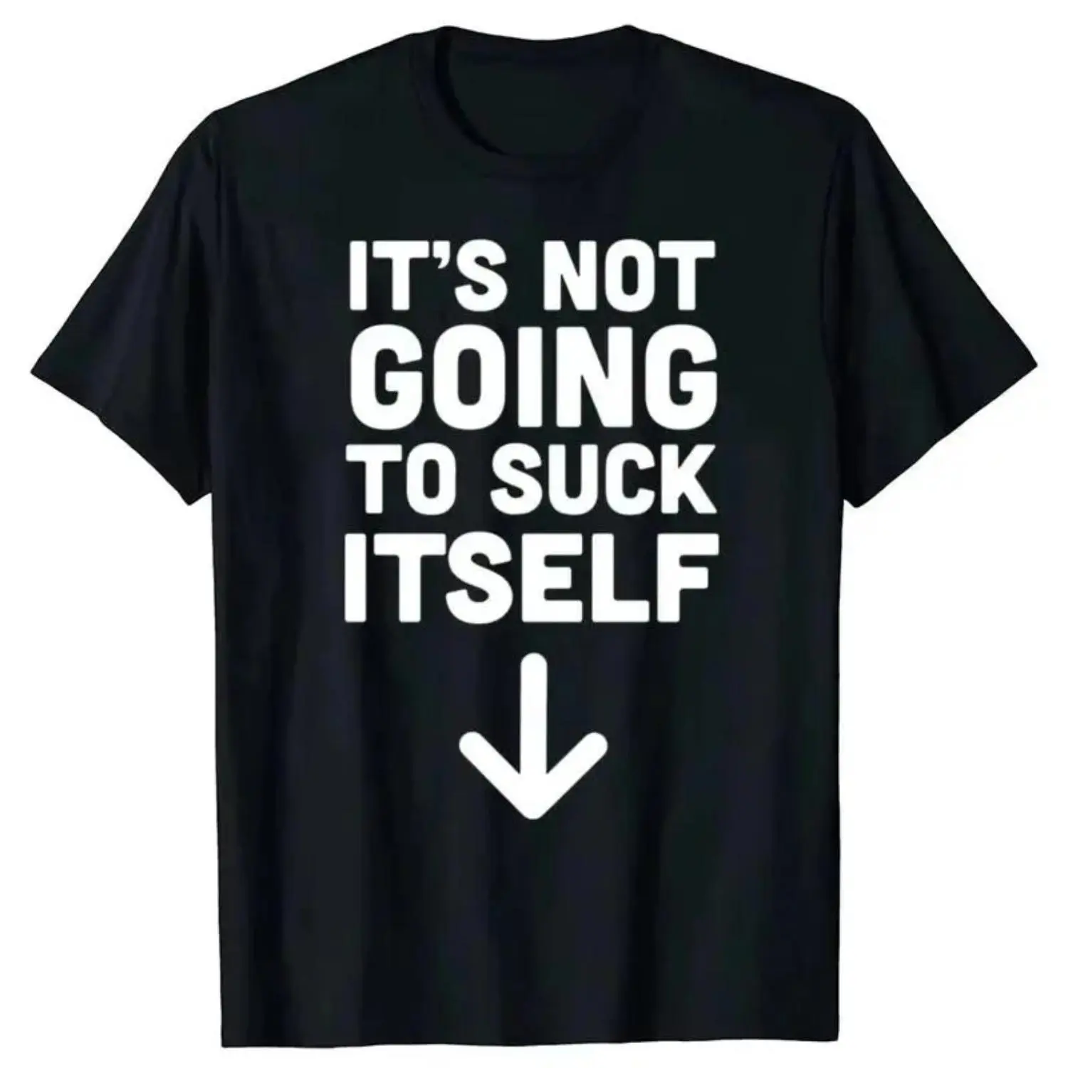 Men's Casual Tee Shirt with Printed Slogan, Funny Short-Sleeve Graphic Streetwear in 100% Cotton, Inclusive Size
