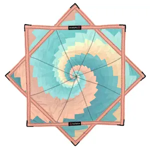 *OLD MATERIAL DISCOUNT* 026.Mini - Pink Sherbet Spiral Pastel Flowstar (Non-UV) 24"