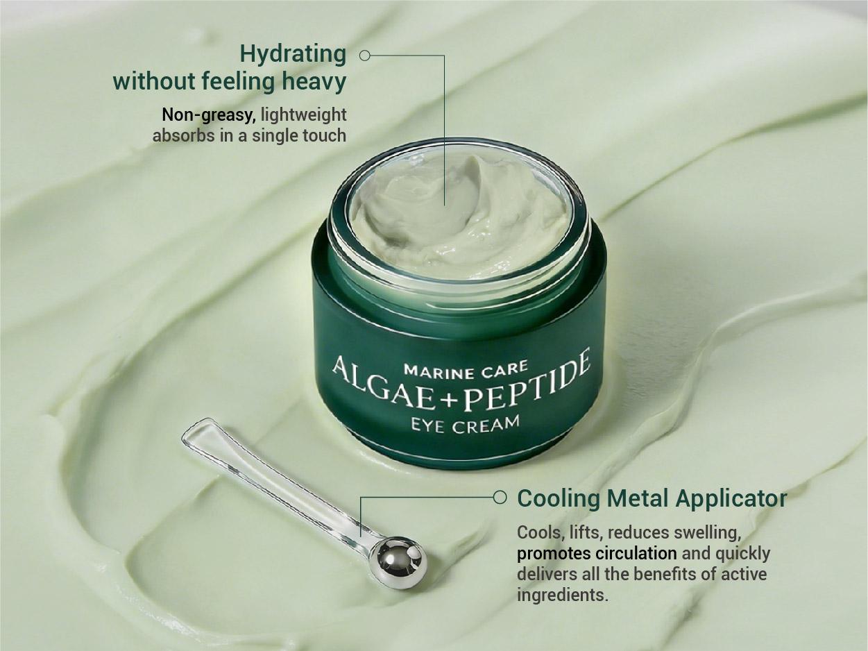 [Heimish] Marine Care Eye Cream (1.01 fl.oz / 30ml) with Marine Collagen & Peptides for Dark Circles, Wrinkle Care & Anti-Aging Springtok Brightening