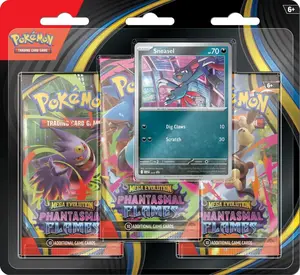 1 x Phantasmal Flames 3 Pack Blister (Sneasel or Weavile)