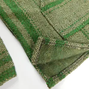 Mexican Hoodie Poncho - Green