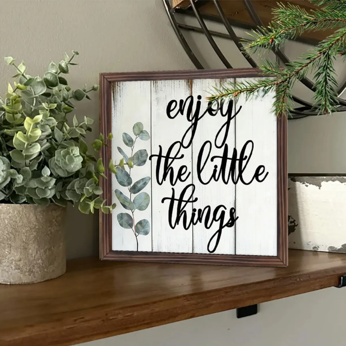 Vintage American Country Wooden Frame, Vintage Square Photo Frame, Desktop and Wall Decor, No Nails Needed, Spring Home Decoration, Mother's Day Gift, Vintage Picture Frames, Picture Frames For Wall