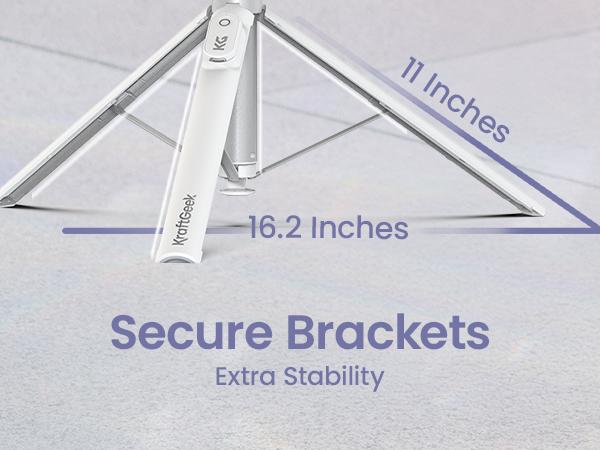 KraftGeek JustTap Magnetic 66" Selfie Stick Tripod for iPhone & Android Phones, Compatible with MagSafe, Fits iPhone 12/13/14/15/16/17 Series & iPad, MagSafe Case & Other Phones with Metal Ring, With Rechargeable Wireless Remote