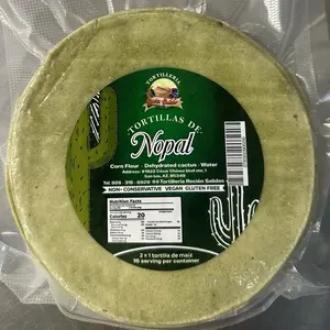 Nopal Tortilla de Nopal - Cactus, Gluten Free, Organic, Perfect for Daily Life Snack, Dry, Vegan Friendly without Preservatives