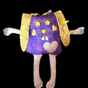 SkrapBunny by SkrapKatz  15" handmade decorative ragdoll by SkrapKatz