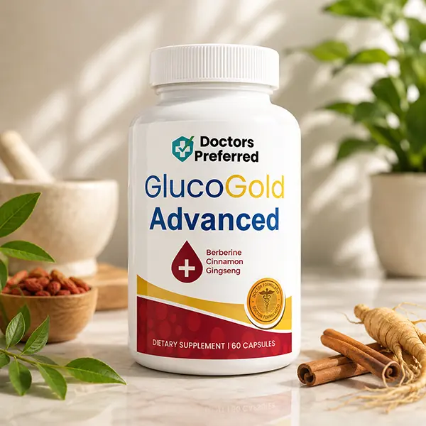 Gluco Gold Advanced Capsules, Maximum Strength Glucose Support Supplement, Supports Healthy Blood Sugar Metabolism, Insulin Function, Energy Production & Overall Metabolic Wellness, 1 Pack