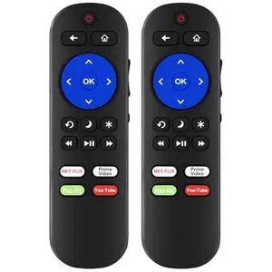 Pack of 2 IR Remote Only for Roku Built-in TV Remote,for Hisense/TCL/Onn/Element/Sharp/Haier/Hitachi/LG/Sanyo/JVC/Magnavox/RCA/Philips/Westinghouse Roku Series Smart TV, Not for Others Roku or TV