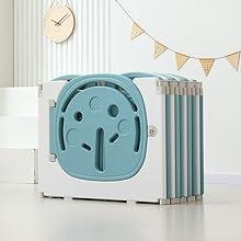 Baby Playpen,Foldable Playpen for Babies and Toddlers,Kids Activity Centre Safety Play Yard,Safety Gates for Indoor&Outdoor,Toddler Fence Play Area,Portable, Educational, 18 Panels