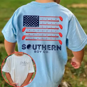 American Golf Flag Youth and Adult T-Shirt, toddler clothes, Golf shirt For Youth, country boy clothing, Game day outfit, Trending tee, Youth Clothing, family shirt, summer outfit, birthday gift
