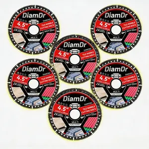 6Pcs 115mm Multi-Functional Diamond Saw Blade for Angle Grinder | Tile Marble Stone Cutting