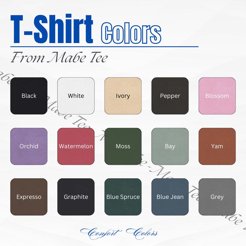 Comfort Colors Custom Text Shirt, Personalized Custom Shirt, Custom Made Shirt, Your Photo Shirt, Matching Custom Shirts, Business Logo Shirt