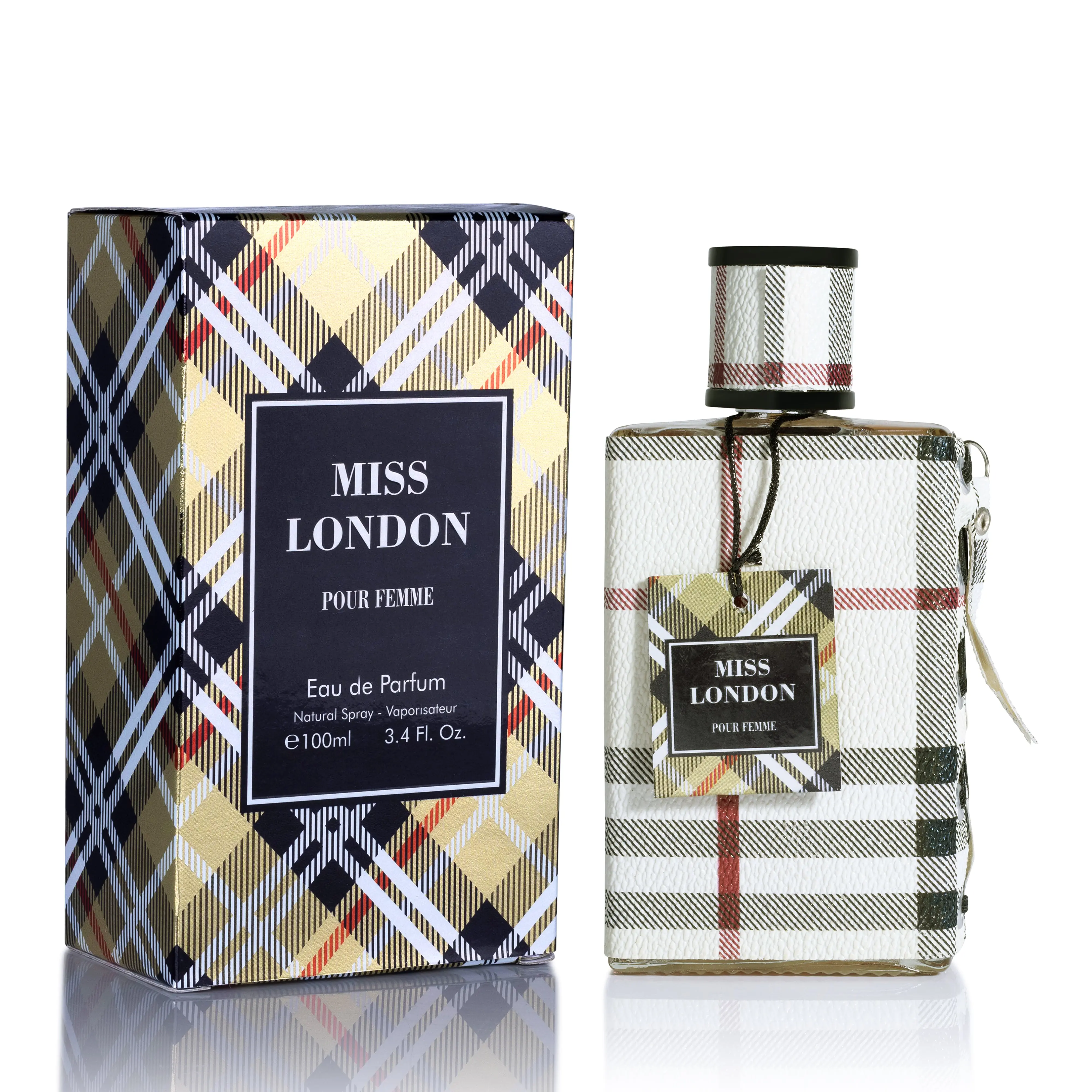 Urban Collection Miss London Eau de Parfum, Elegant Floral Scent with Jasmine & Sandalwood Notes, Long-Lasting EDP Fragrance for Women, 100ml, Rose, Floral Citrus, Floral Scents Perfume, Fragrances