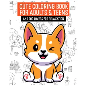 Cute Coloring Book For Adults And Teens: Dog Lovers For Relaxation Paperback – February 8, 2023