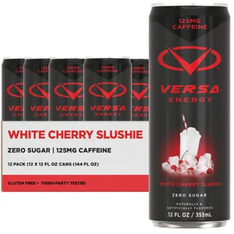 PEScience Versa Energy Drink - 125 mg Caffeine Zero Sugar Carbonated Beverage for Enhanced Energy & Taste Experience - Perfect for Sport Enthusiasts