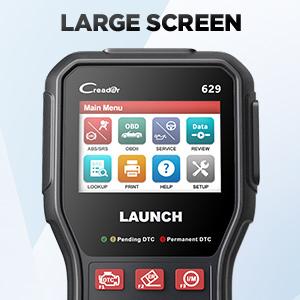 Launch CR629 OBD2 Scanner ABS SRS Scan Tool with Active Test, 3 Service Oil/SAS/BMS Reset Tool, Full OBD2 Functions Car Code Scanner, Lifetime Free Update