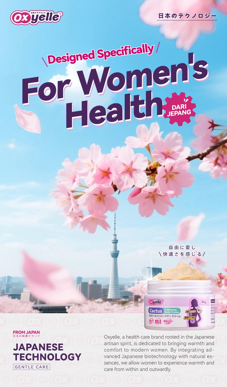 Oxyelle 2 Uterine Warming Gel, Ginseng Extract, Rose Extract, Take Care of Women Every Month, Making Them Feel Warm and Comfortable,Used to warm the body