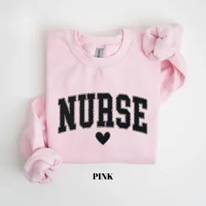 Leopard Nurse Sweatshirt/T-Shirt, RN Nurse Crewneck, Nurse Graduation Gift, Trendy Nurse Gift, Gift For Women