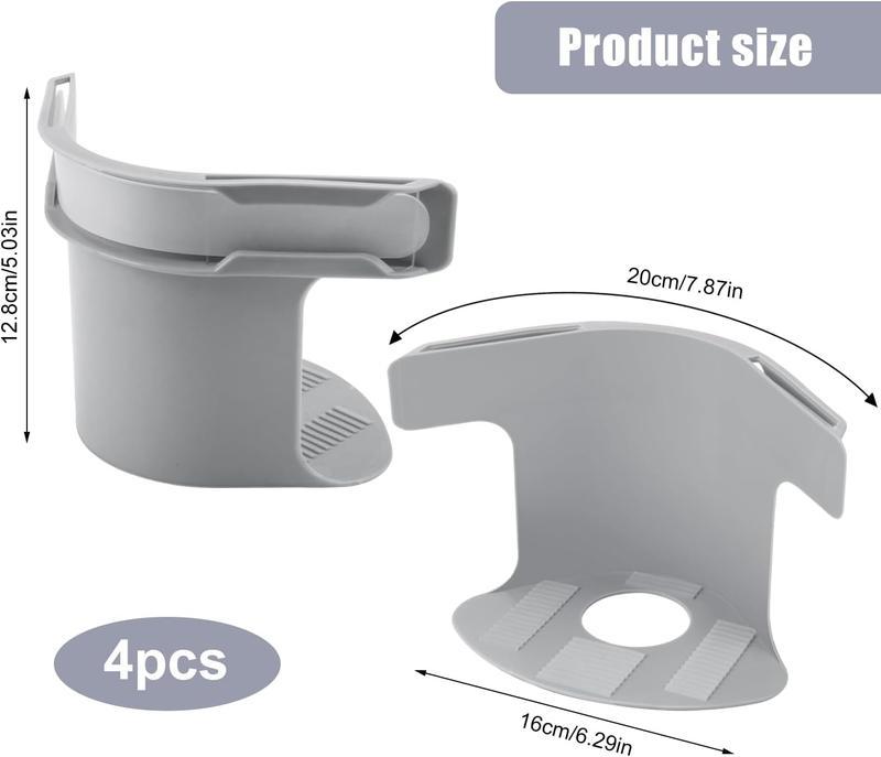 Bed Lock Sheet Holders 4PCS | Fits Any Size Mattress | Non-Slip Keep Sheets Tight White&Grey