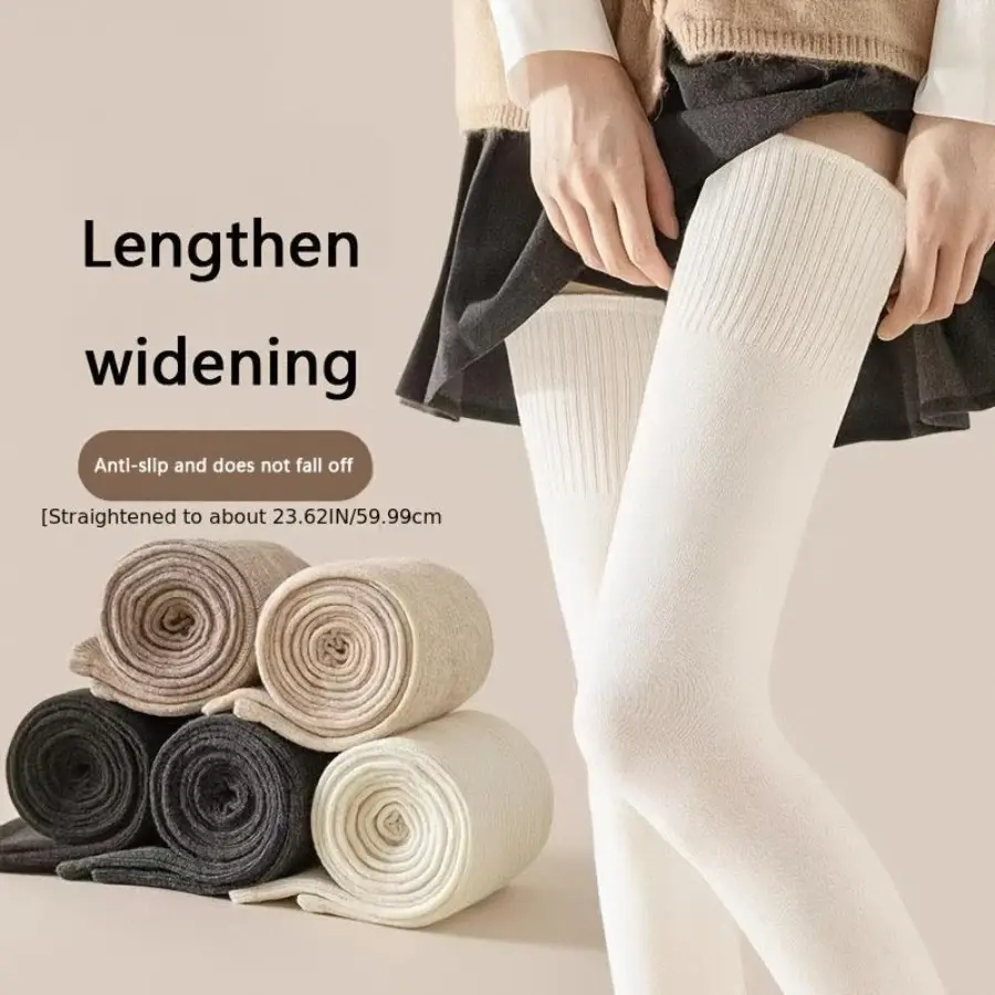 Women’s 2026 New Winter Warm Socks - 5-Pair 23.62in Over-the-Knee Thick Non-Slip Comfortable Outdoor Sports Socks, TikTok Shop Christmas Holiday Present