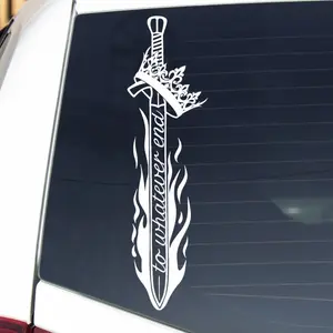 To Whatever End Car Decal | Vinyl Decal | Bookish Car Sticker for Readers | Fantasy Book Quote Decal