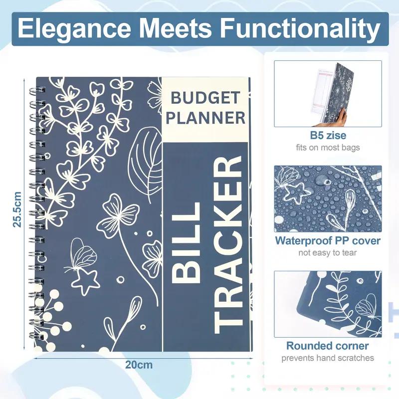 Bill Payment Tracker - Paperback 960 record for 4 years, Bank Account Tracking, Debt Payoff Planning & Expense Tracking - Durable Bound Notebook for Monthly Financial Overview & Budgeting daily planner