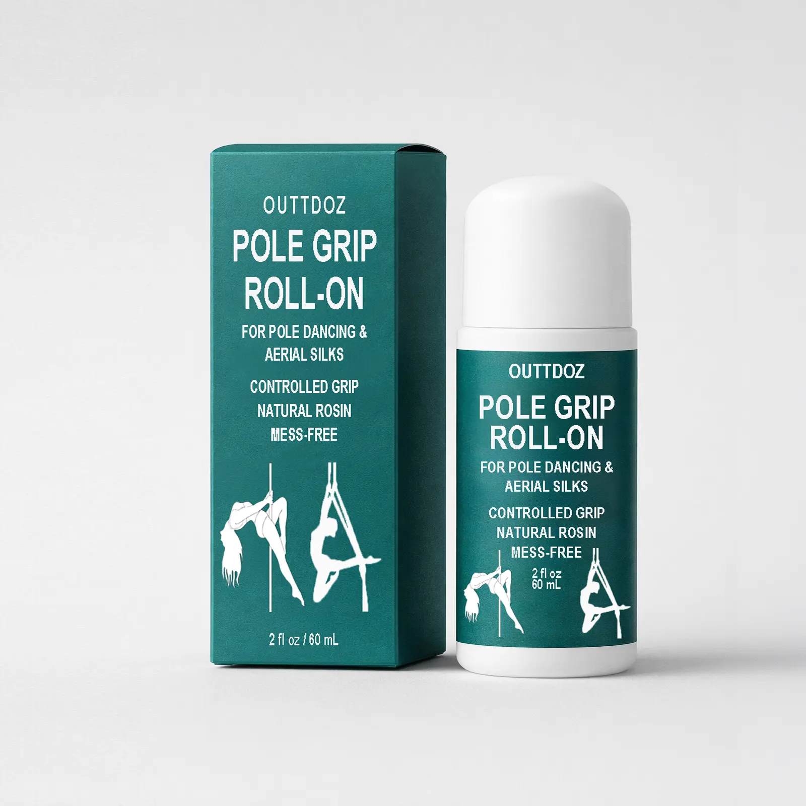 OUTTDOZ Climbing Grip Roll-On – Liquid Hand Grip Enhancer for Climbing, Rock Climbing Grip Aid for Sweaty Hands, Bouldering Grip Support, Clear No-Chalk Alternative