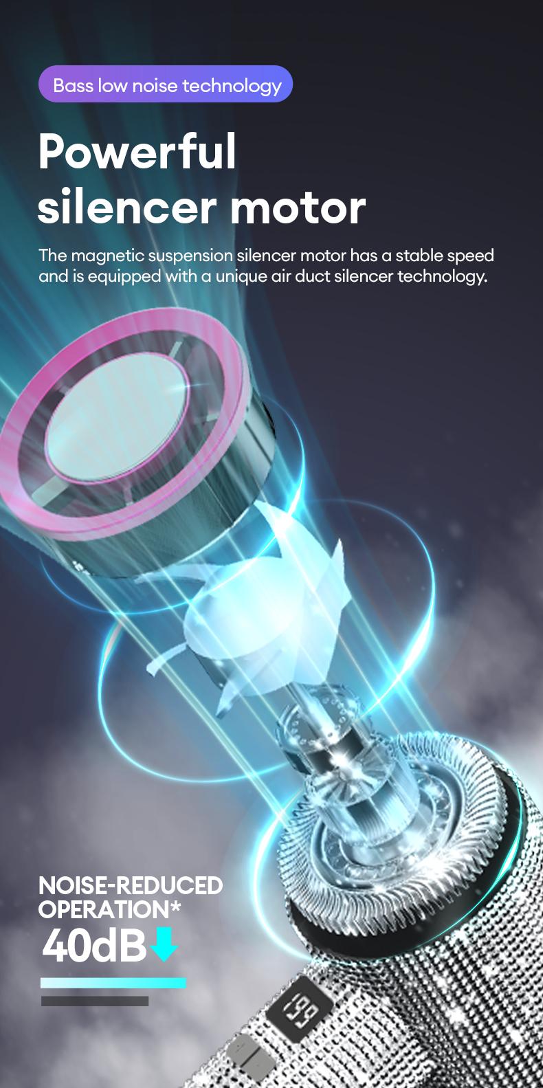 PAXA M15 Full Diamond Luxury Craftsmanship Portable Handheld Turbo Fan, 3 Gear Wind, Rechargeable Long Battery Life Hand Fan With Digital Display For Outdoor Activities, Travel, Office, Wonmen's gift