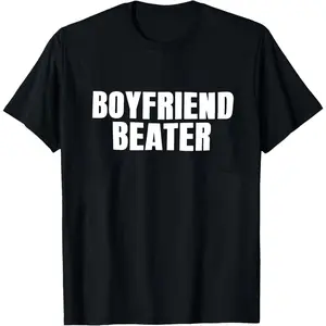 Women's Short-Sleeve Smooth Fabric Seamless Loose Round Neck Casual Boyfriend Beater Tee - Funny Graphics Sarcastic Joke Item, Offensive Couples Gift for Girlfriend
