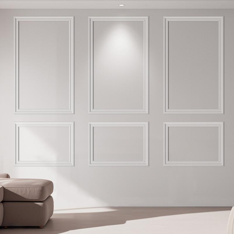 Art3d Pre-Cut Wall Molding Kit – DIY Wainscoting Panels for Interior Walls, Living Room & Bedroom Decor,3 ToP 3 Bottom