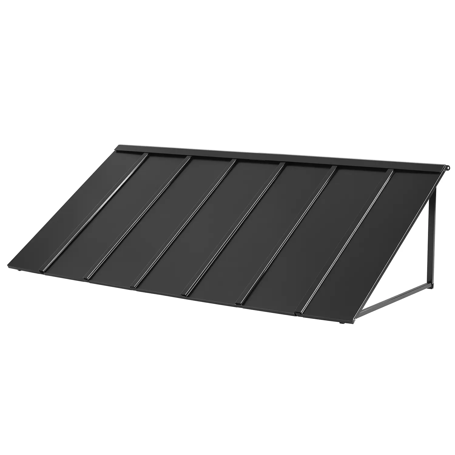VEVOR Fixed Metal Awning 80 x 36 in,  Window Awning Door Canopy, Stable Triangle Steel Frame Exterior Awnings Rain, and Snow Sunlight Protection for Door Entrance, Windows, Porches, Balconies