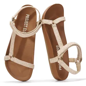 Project Cloud Women's | Platform Sandals Women | Plush and Soft Insole | Lightweight | Non-Slip - Brandy