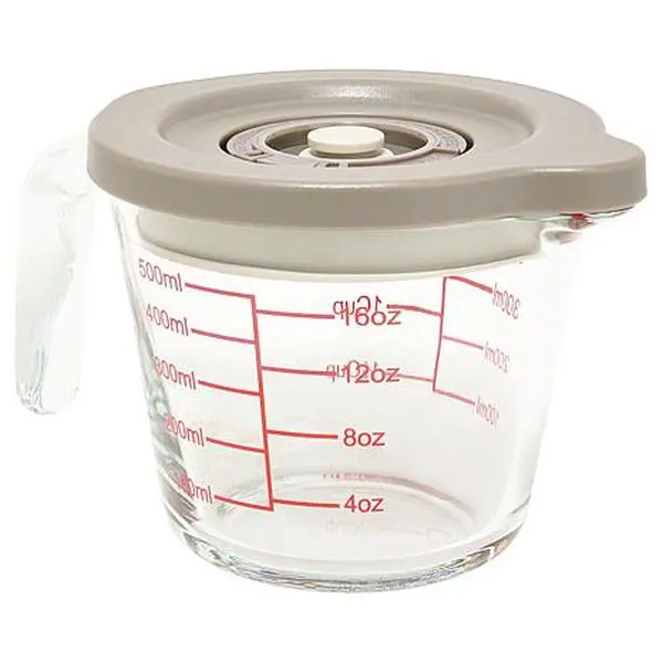 Curtis Stone 500ml Glass Measuring Cup with Lid