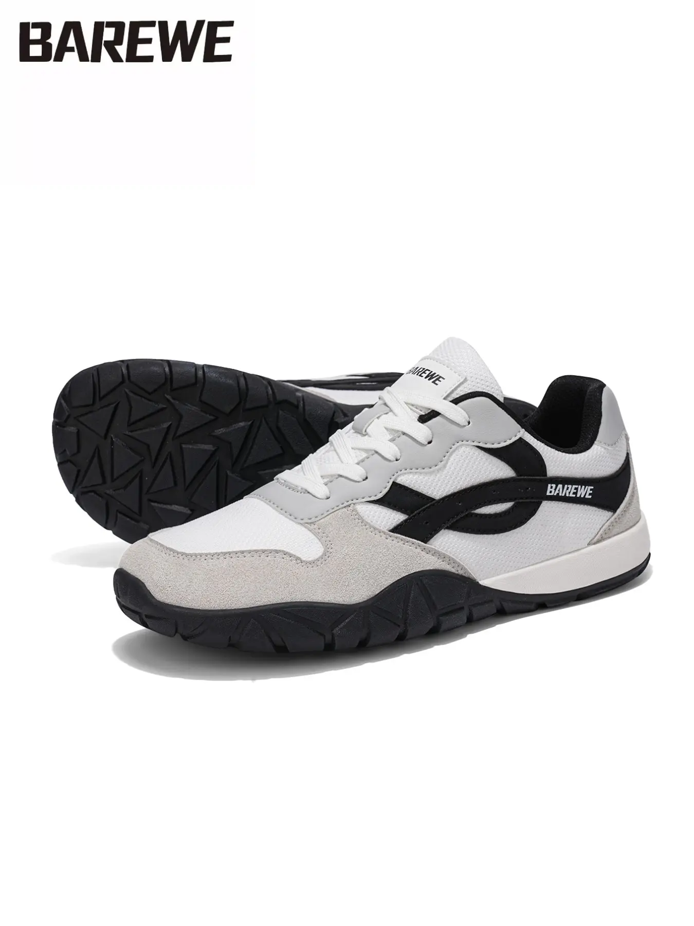 Barewe Unisex Wide Fit Barefoot Shoes, Zero Drop Spring Summer Casual Sports Sneakers, Comfortable Athletic Walking Footwear for Men and Women, Lightweight Sporty Sneakers